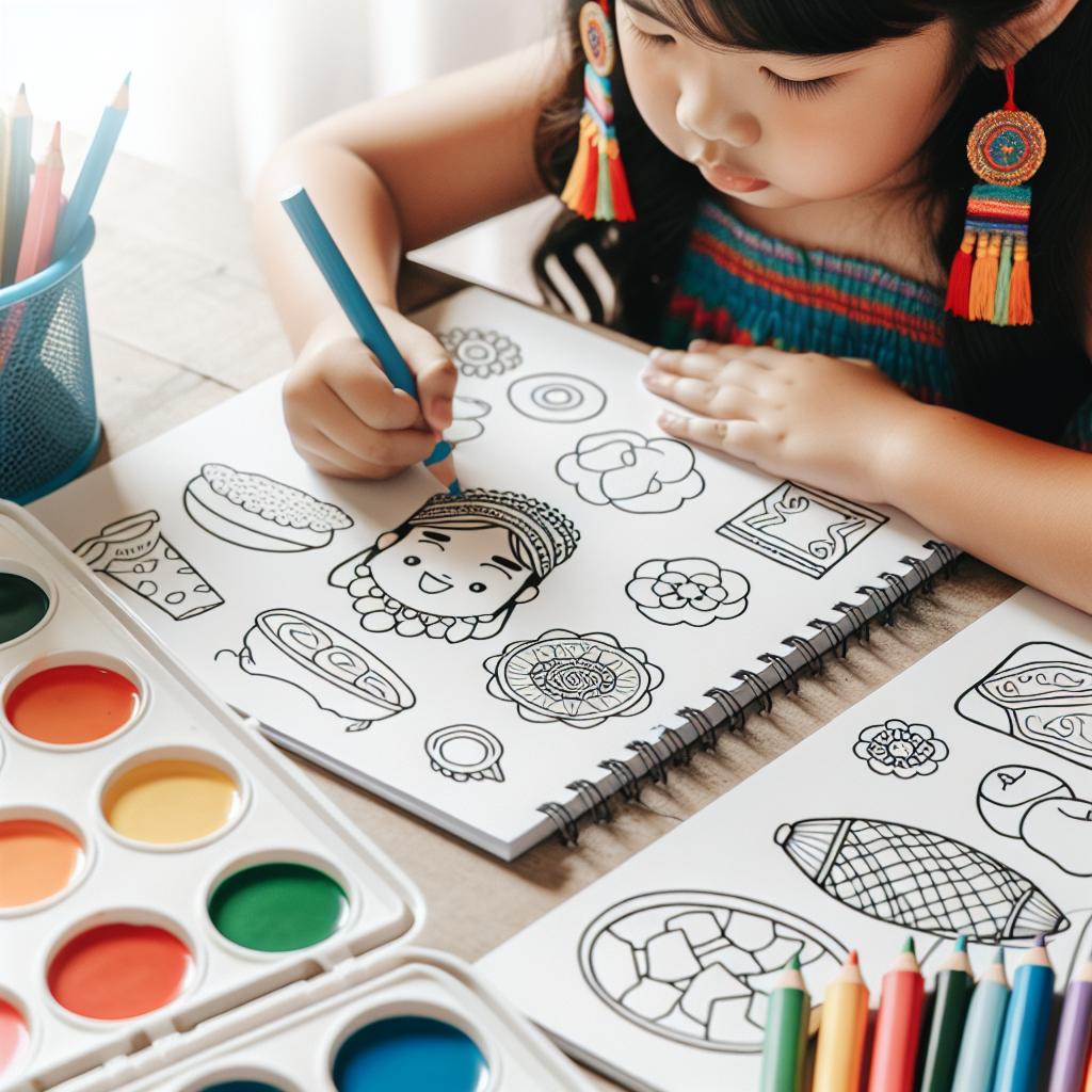 Menghidupkan Kreativitas Anak dengan Mewarnai Gambar Makanan Tradisional